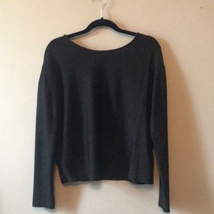 Knit Black Shimmery Top